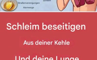 Befreien Sie Hals und Lunge mit diesem Rezept von Schleim – nur 2 Zutaten