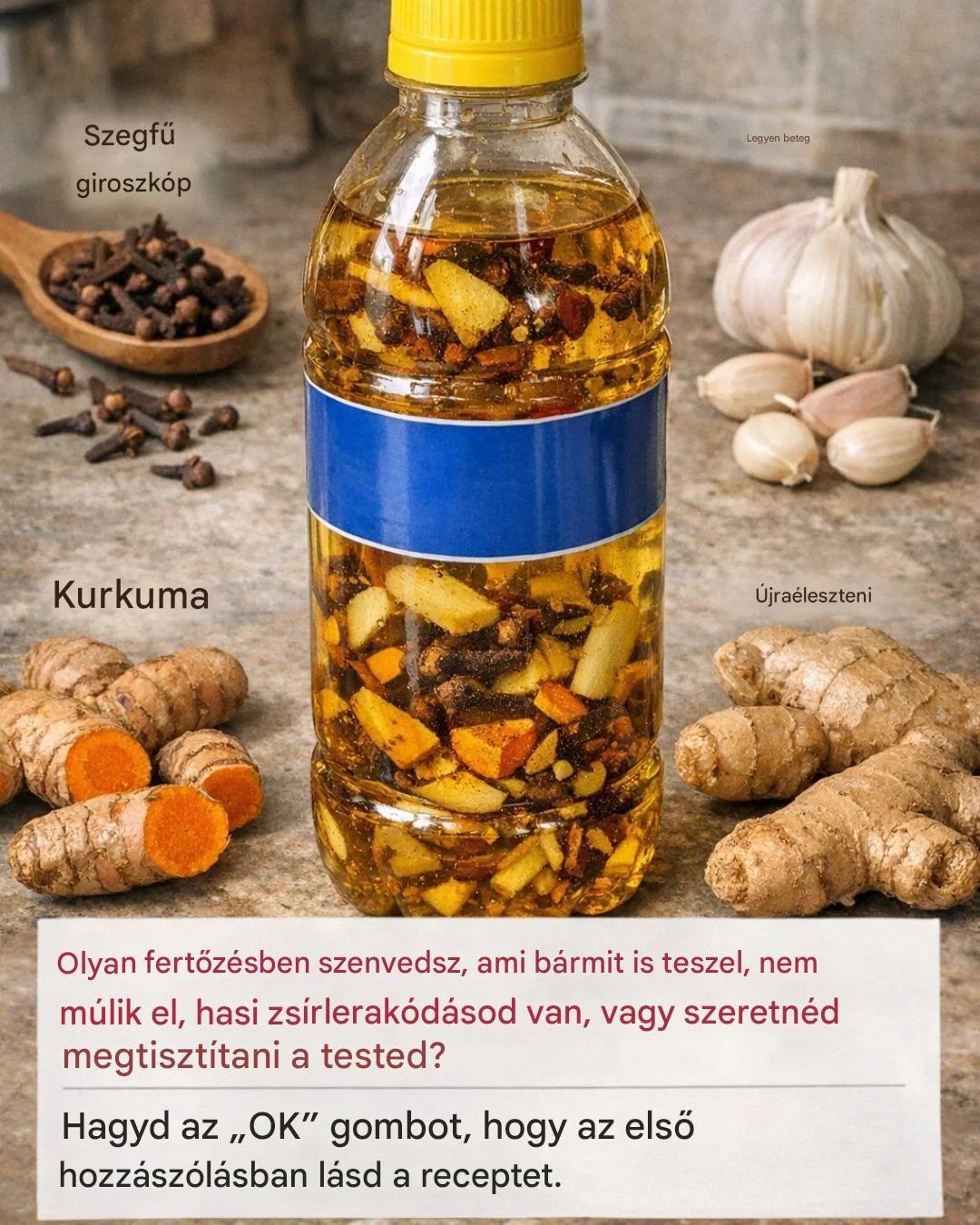 Entgiftungsgetränk mit Nelken, Knoblauch, Kurkuma und Ingwer: Eine natürliche Möglichkeit, das Immunsystem zu stärken, Infektionen zu