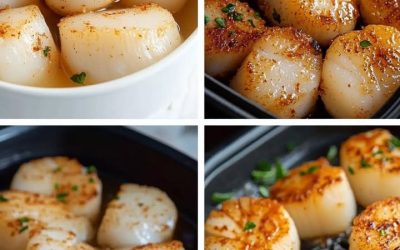 Jakobsmuscheln aus der Heißluftfritteuse
