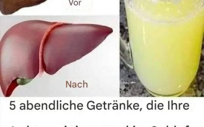5 Getränke vor dem Schlafengehen, um Ihre Leber zu reinigen und Fett zu verbrennen