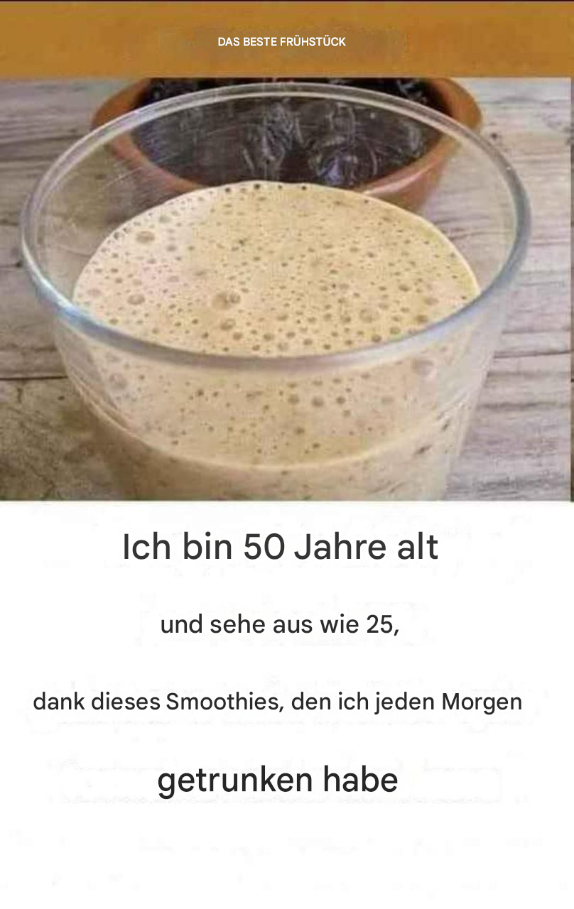 Ich bin 50 und habe den Körper einer 25-Jährigen – dank dieses Smoothies, den ich jeden Morgen trinke.
