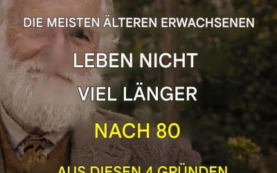 Die meisten älteren Erwachsenen werden nicht viel älter als 80 Jahre: Hier sind 4 Gründe dafür.