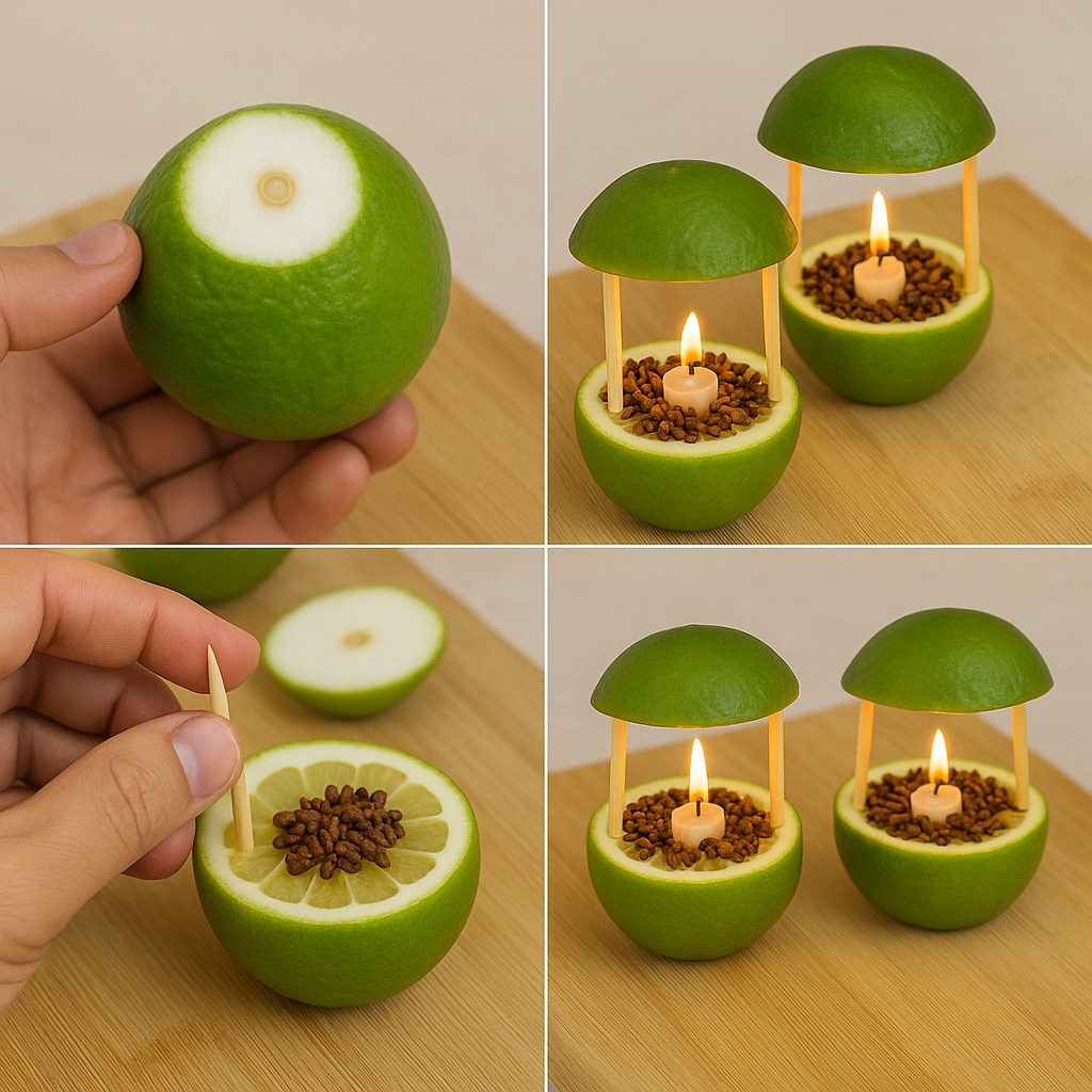 Refresh Regularly: Replace the lemons every few days to maintain the scent and effectiveness. Experiment with Scents: Add a few drops of essential oils like lavender or eucalyptus for an extra layer of fragrance and repellent power. Get Creative: Use colorful candles or decorative bamboo sticks to match your home’s aesthetic. Make It a Ritual: Light your lanterns each evening to create a calming routine that signals the start of your relaxation time. These small tweaks can personalize the experience, making it even more enjoyable and tailored to your lifestyle.  🌺 Why You’ll Never Go Back to Store-Bought Repellents Once you try this lemon-clove remedy, you’ll wonder why you ever relied on chemical sprays or electric zappers. Store-bought repellents often leave behind unpleasant odors, require constant reapplication, or come with health concerns. This natural solution, on the other hand, is a breath of fresh air—literally.   It’s not just about keeping mosquitoes away; it’s about creating a home that feels alive, vibrant, and inviting. The soft glow of the candles, the refreshing scent, and the knowledge that you’re using nature’s finest ingredients will make this remedy a staple in your household.  🦟 Say Goodbye to Mosquitoes for Good Mosquitoes may be persistent, but they’ve met their match with this lemon-clove lantern. By harnessing the power of natural ingredients, you’re taking control of your home’s environment in a way that’s safe, effective, and downright delightful. No more swatting, no more itching—just pure, fragrant bliss.  So, what are you waiting for? Grab those lemons, cloves, and candles, and start crafting your mosquito-repelling masterpiece today. Your home deserves to be a sanctuary, and with this remedy, it will be. Let the scent of citrus and spice fill your space, and watch as mosquitoes disappear for good.  This isn’t just a remedy—it’s a lifestyle upgrade. Embrace it, and enjoy a home that’s as beautiful as it is bug-free.