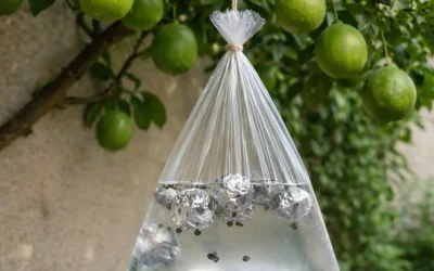 Einen Wasserbeutel an einen Ast hängen: ein kurioser Effekt