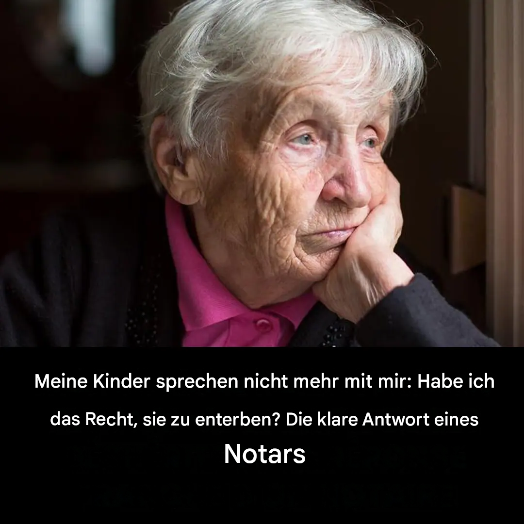 Meine Kinder sprechen nicht mehr mit mir: Habe ich das Recht, sie ihres Erbes zu berauben?