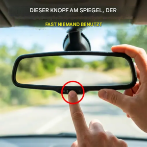 Fast niemand benutzt diesen Knopf am Rückspiegel… aber jeder sollte ihn kennen.
