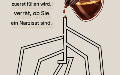 Der Becher, von dem Sie glauben, dass er sich zuerst füllen wird, verrät, ob Sie ein Narzisst sind.