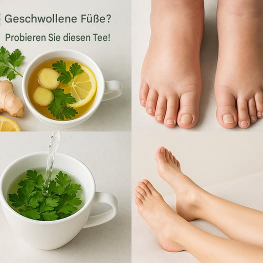 Verabschieden Sie sich von geschwollenen Beinen, Knöcheln und Füßen mit Petersilientee!