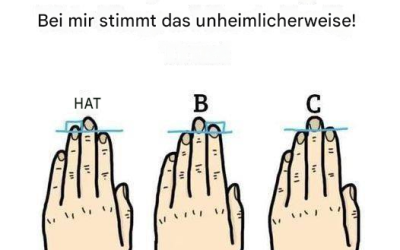Man sagt, das Geheimnis deiner Persönlichkeit liege in der Länge dieses Fingers. Bei mir stimmt das unheimlicherweise! Lies weiter.