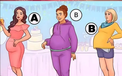 Welches dieser Mädchen ist nicht schwanger? Nur ein Logikgenie könnte das herausfinden.