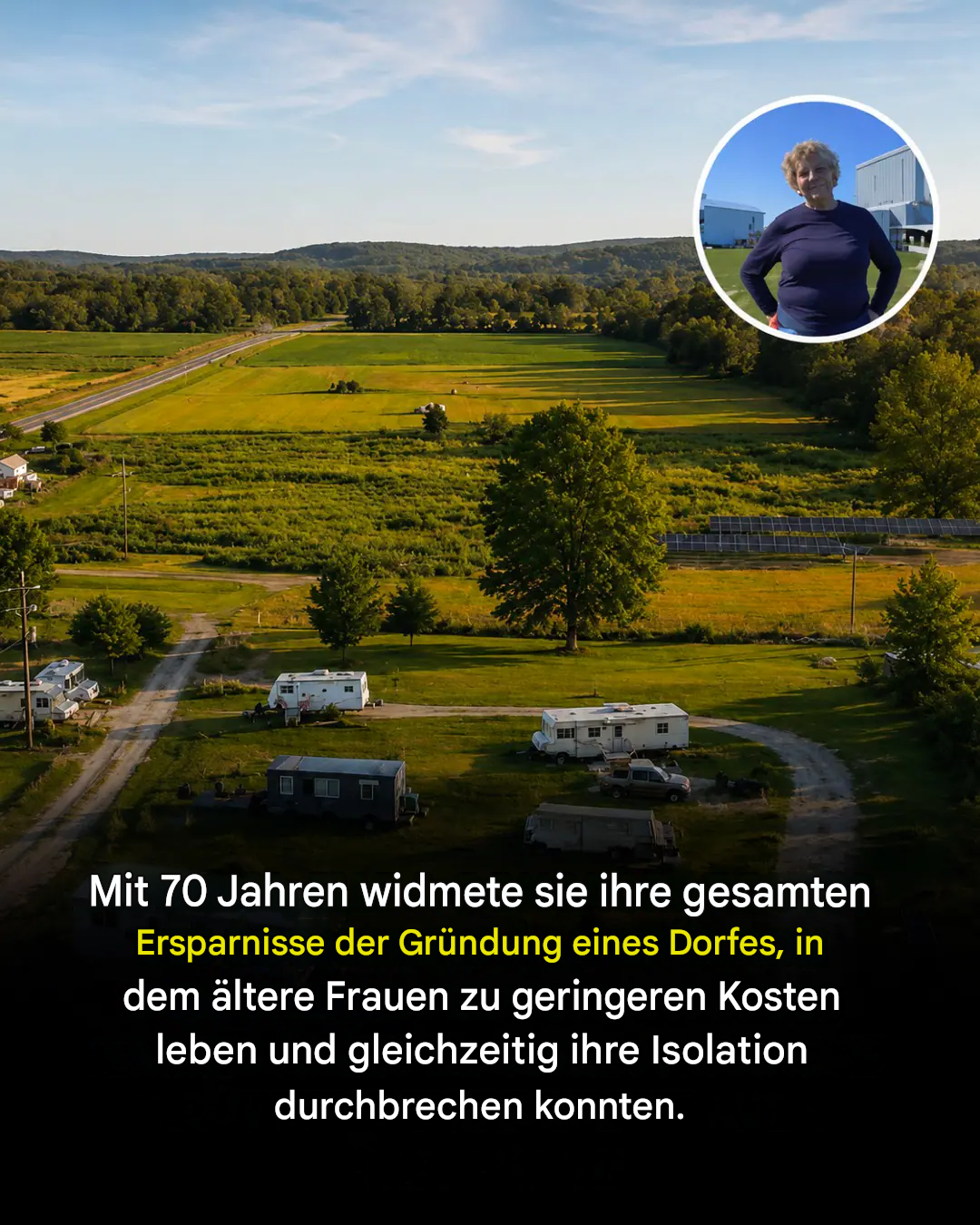Sie gründete ein Tiny-House-Dorf, um der Isolation älterer Frauen entgegenzuwirken.
