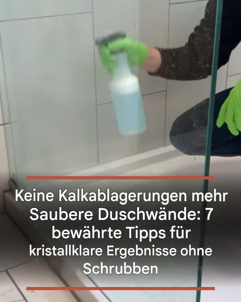 Nie mehr Kalkablagerungen an Ihren Duschwänden: 7 bewährte Tipps für kristallklare Ergebnisse ohne Schrubben
