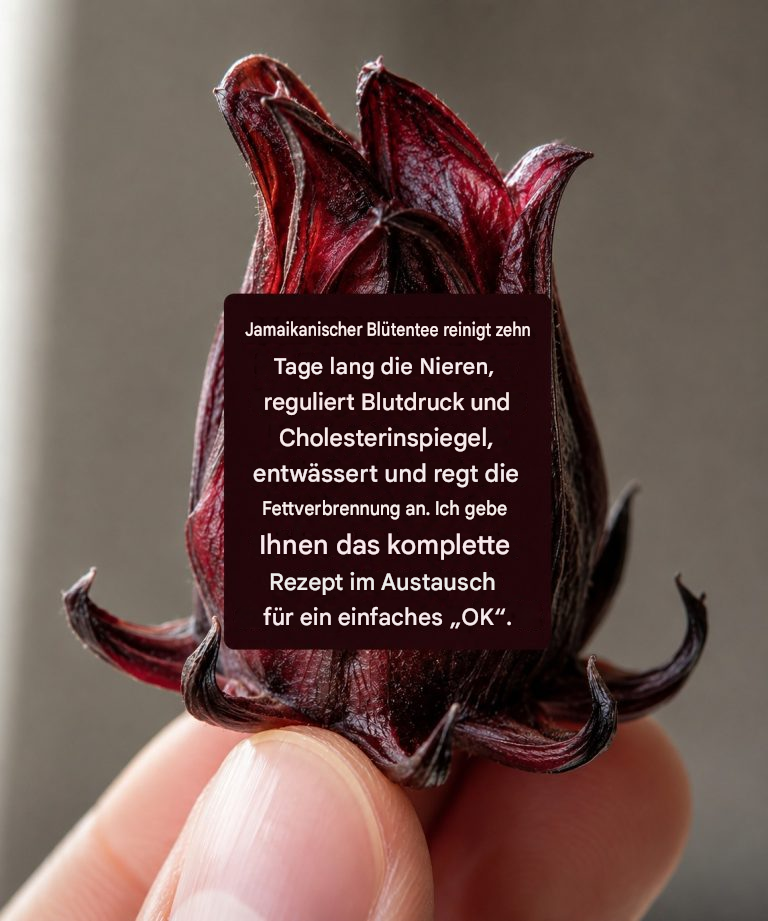 Trinken Sie 10 Tage lang Hibiskusblütentee und Sie könnten eine innere Reinigung erleben…