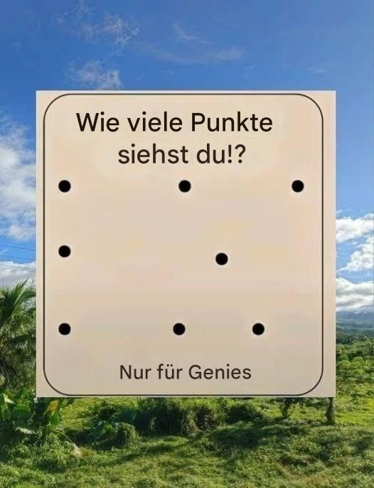 Dieses einfache Punkträtsel treibt die Leute in den Wahnsinn.