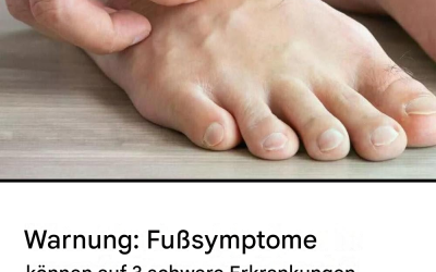 Juckende Füße können ein Anzeichen für drei ernsthafte Erkrankungen sein.