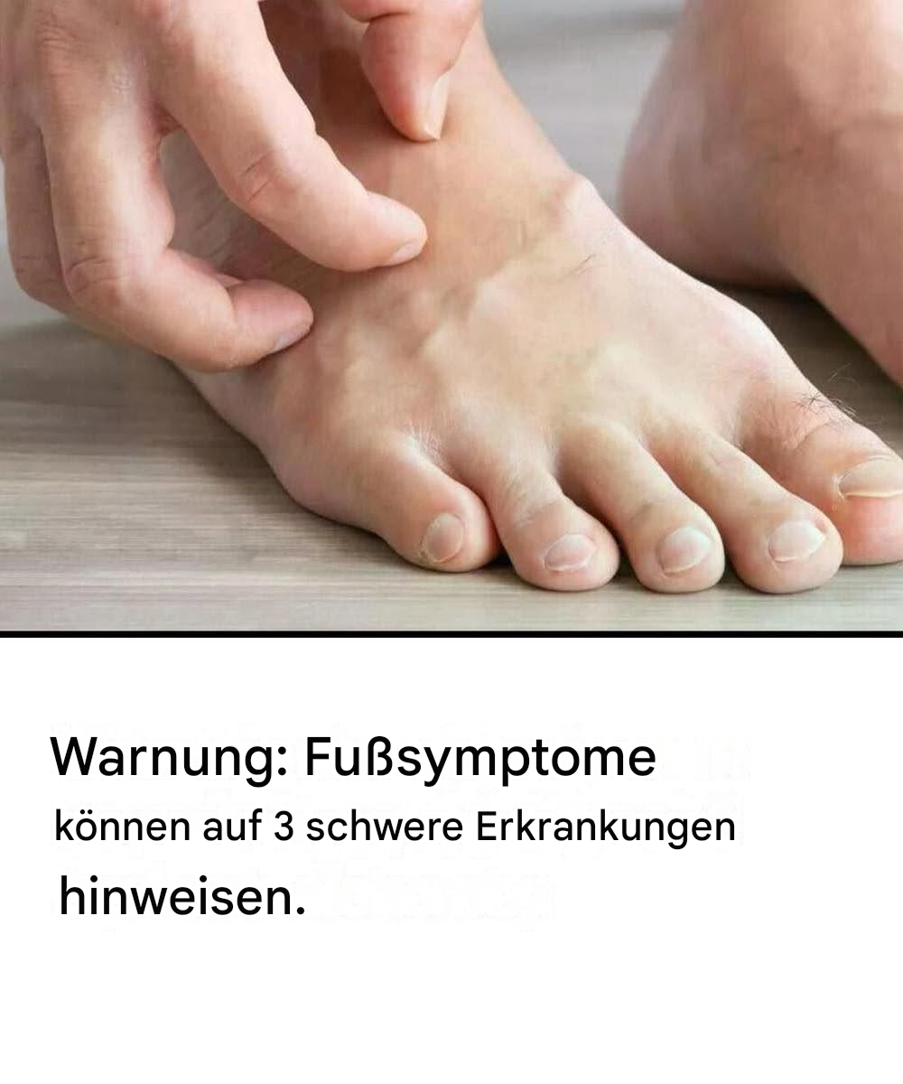 Juckende Füße können ein Anzeichen für drei ernsthafte Erkrankungen sein.