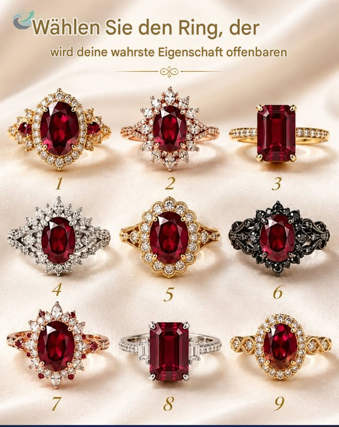 Wähle einen Ring und entdecke deine stärkste Charaktereigenschaft.