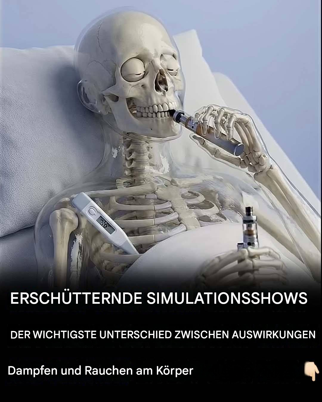 Die Kühlungssimulation zeigt die Auswirkungen des Rauchens und Dampfens.