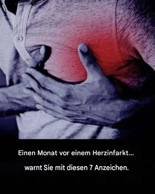 Herzinfarkt: 7 stille Warnsignale Ihres Körpers bis zu einem Monat im Voraus (siehe Link im ersten Kommentar)