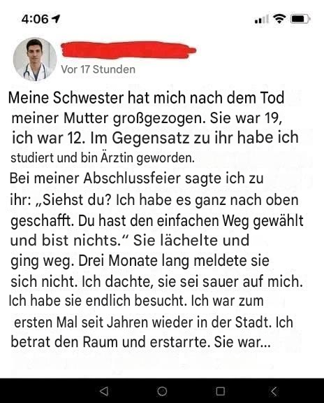 Nachdem sie mich großgezogen hatte, pflegte ich meiner Schwester zu sagen, sie sei „weniger als nichts“ – dann merkte ich, wie sehr ich mich geirrt hatte.
