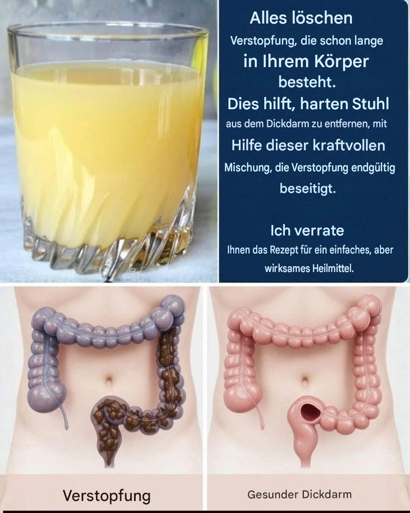 Das Wundergetränk, das 15 kg Giftstoffe aus Darm und Blutgefäßen spült – eine bewährte Formel.