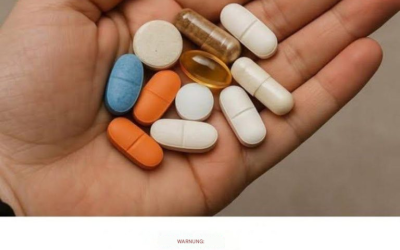 WARNUNG: Beenden Sie die Einnahme dieser Tabletten, wenn Sie Bluthochdruck haben.