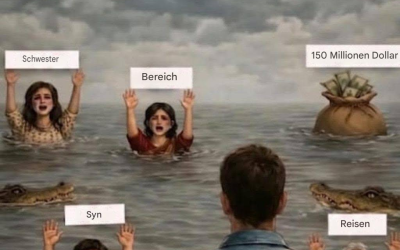 Stellen Sie sich vor, Sie wären in dieser Extremsituation. Wen würden Sie zuerst retten?