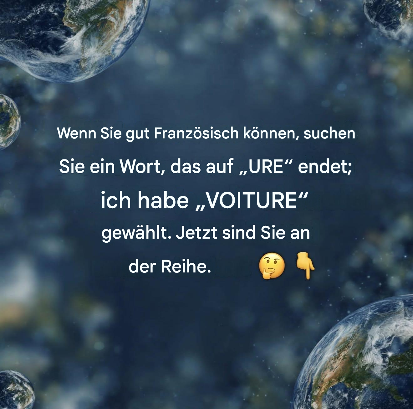 Sprachherausforderung: Wie gut beherrschen Sie Französisch? Klicken Sie auf den ersten Kommentar.