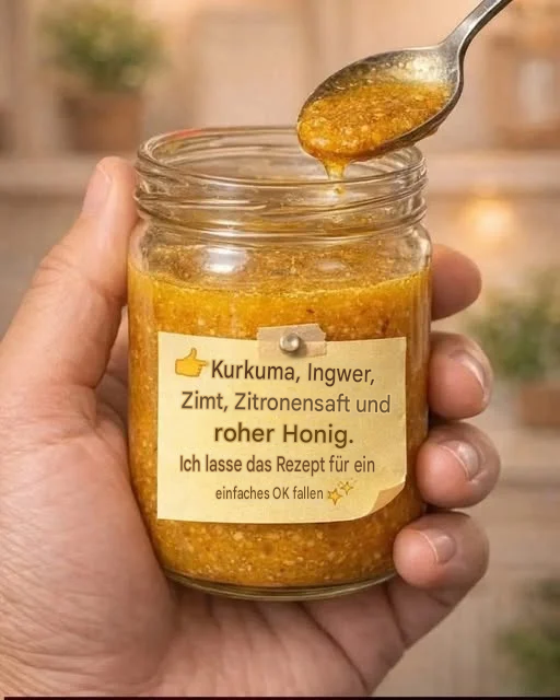Kurkuma-Ingwer-Honig-Bombe 🍯✨(Eine einfache, selbstgemachte Wellness-Mischung)
