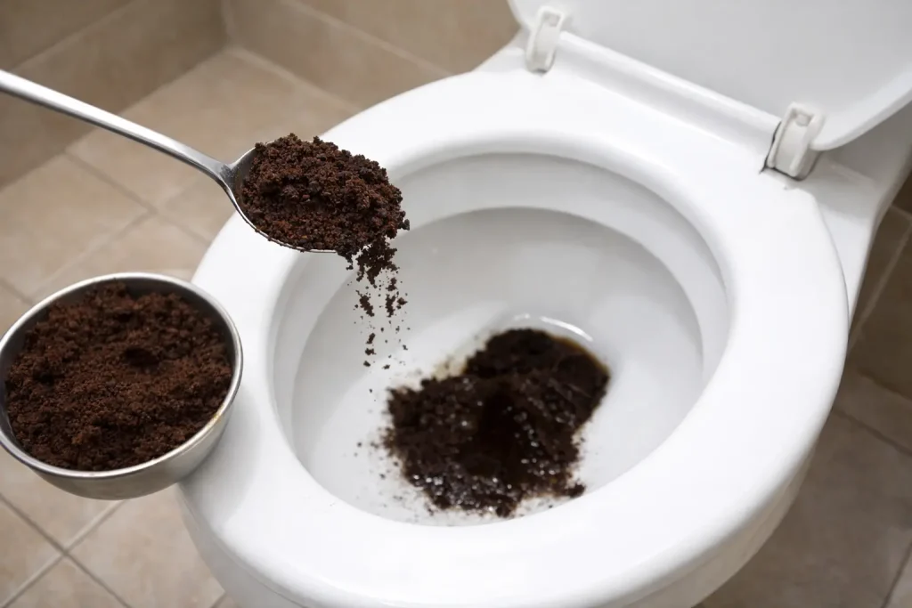Zwei Löffel Kaffeesatz in der Toilette: Das ist der neue Haushaltstrick, aber funktioniert er wirklich?