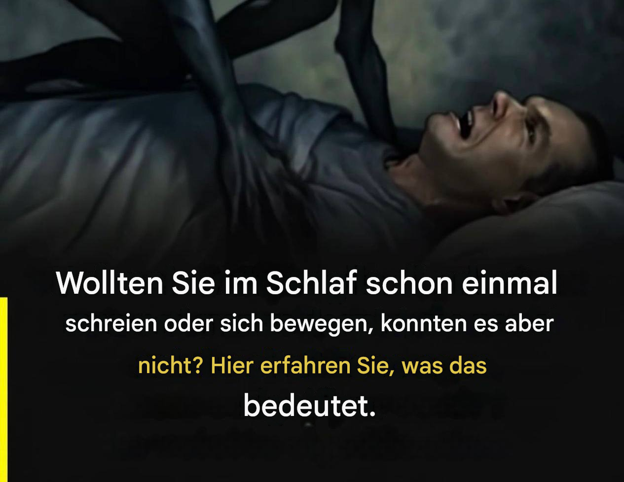 Das Rätsel der nächtlichen Unbeweglichkeit: wenn der Körper sich weigert zu gehorchen
