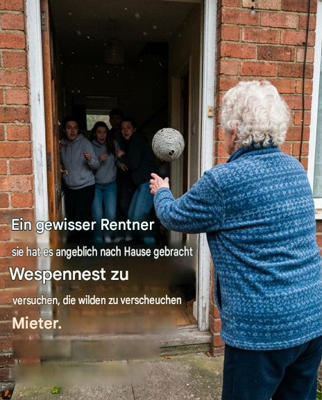 Spanien: Rentnerin wirft Wespennest in ihr Haus, um Mieter zu vertreiben
