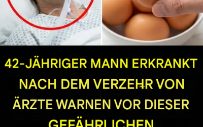 Ein 42-jähriger Mann musste nach dem Verzehr von Eiern ins Krankenhaus eingeliefert werden. Ärzte warnen, dass nicht die Eier selbst, sondern ein häufiger Fehler die Ursache sein könnte.