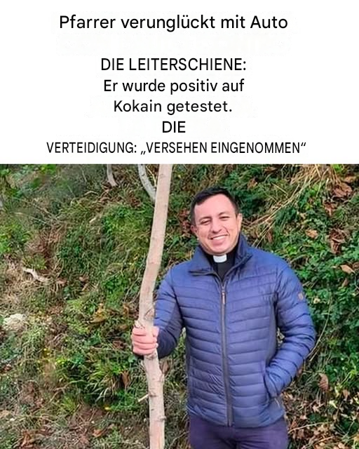 Ein Verkehrsunfall ist Gegenstand eines Gerichtsverfahrens geworden. Pfarrer Daniel Cardenas war in einen Unfall verwickelt, bei dem er gegen eine Leitplanke prallte.