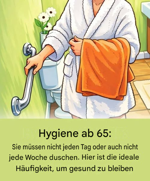 Warum tägliches Duschen nach dem 65. Lebensjahr mehr schaden als nutzen kann.