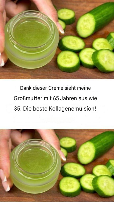 Dank dieser Creme sieht meine Großmutter mit 65 Jahren aus wie 35. Die beste Kollagenemulsion 👇👇