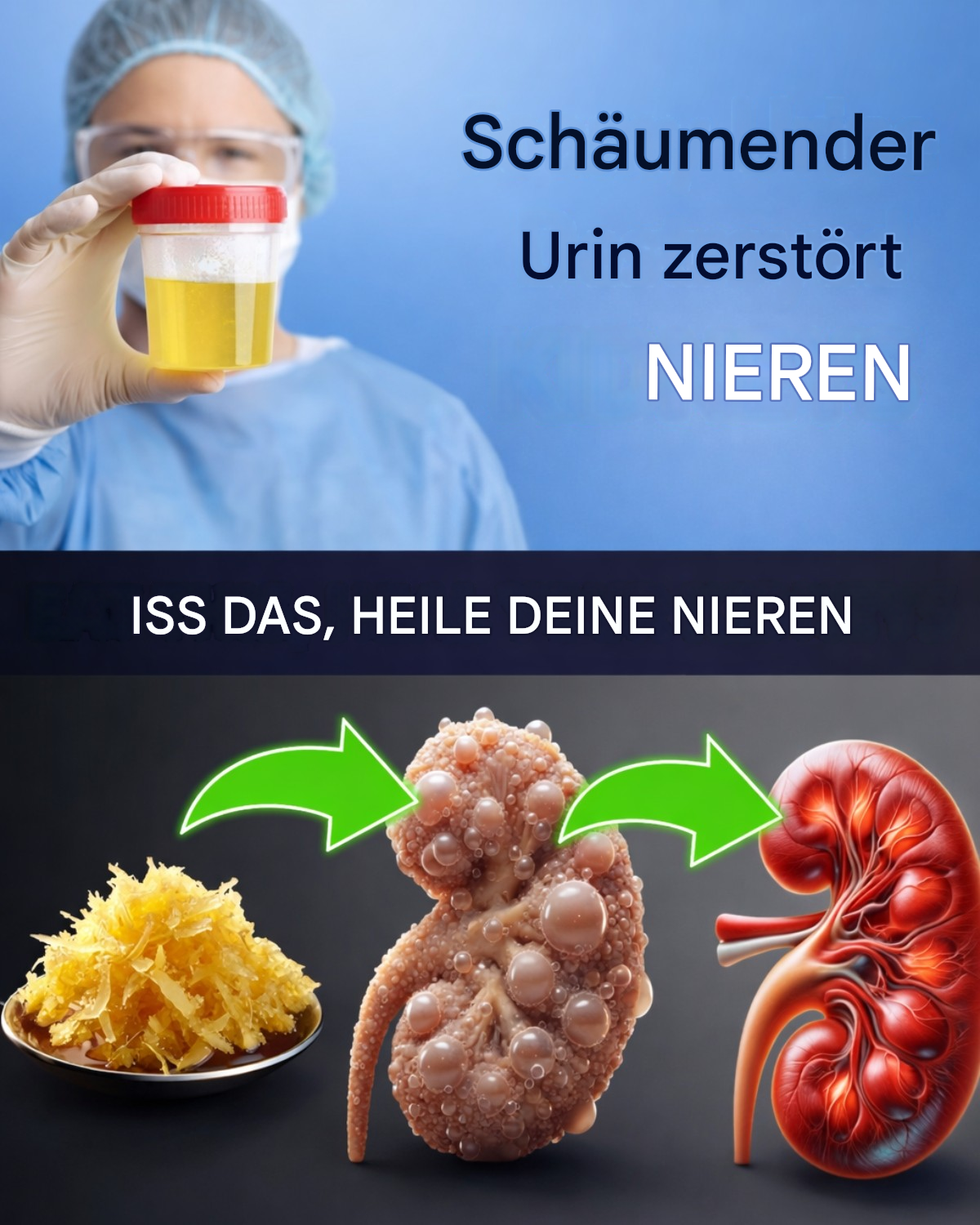 Hört auf zu essen! Diese 6 gefährlichen Lebensmittel erhöhen die Eiweißausscheidung im Urin und schädigen eure Nieren.