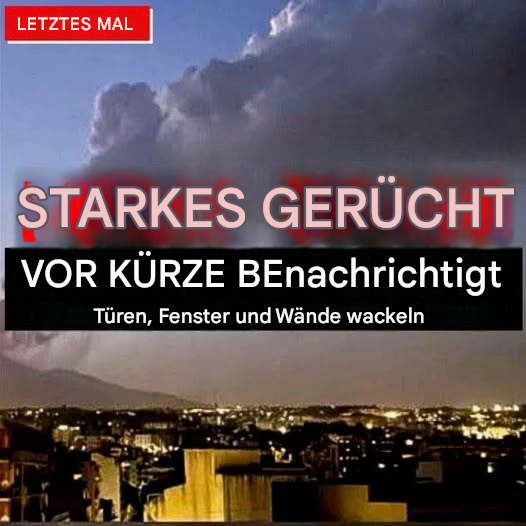 🔴 Panik in der Bevölkerung. Alles bebt, verschiedene Anzeichen… Mehr…