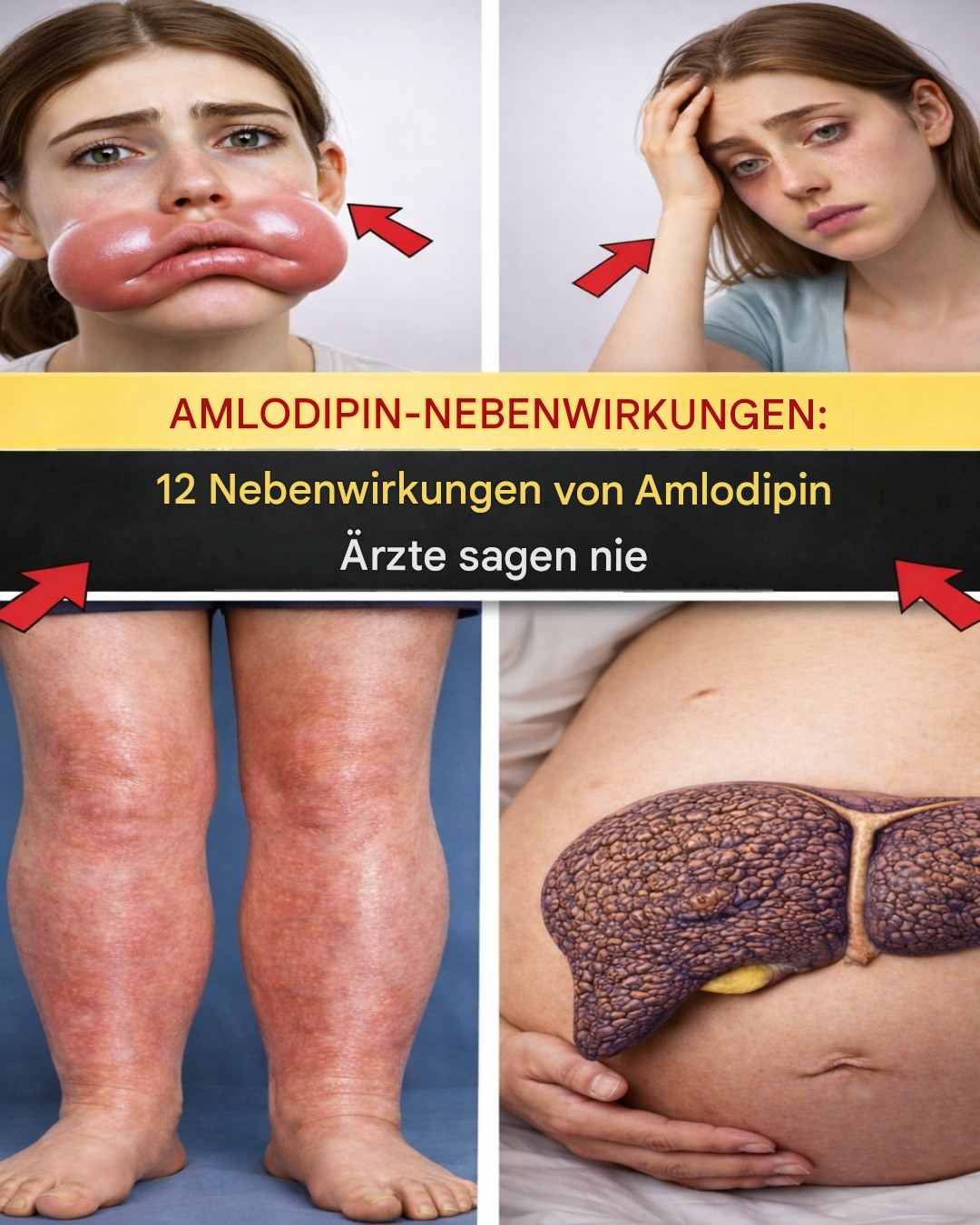 Die 12 häufigsten Nebenwirkungen von Amlodipin (die Ärzte nie erwähnen) | Nebenwirkungen von Amlodipin