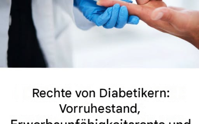 Das sind die Vorteile für Menschen mit Diabetes: Befreiung von Bußgeldern, Behindertenrente, Gesetz 104, Arbeitserlaubnis und Steuervorteile. Alle Rechte einfach erklärt.