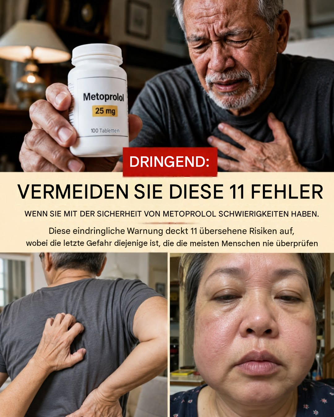 Dringend: Vermeiden Sie diese 11 Fehler, wenn Sie Probleme mit der Metoprolol-Sicherheit haben!