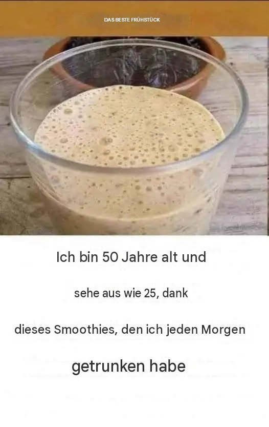 Ich bin 50 und habe den Körper einer 25-Jährigen – dank dieses Smoothies, den ich jeden Morgen trinke.