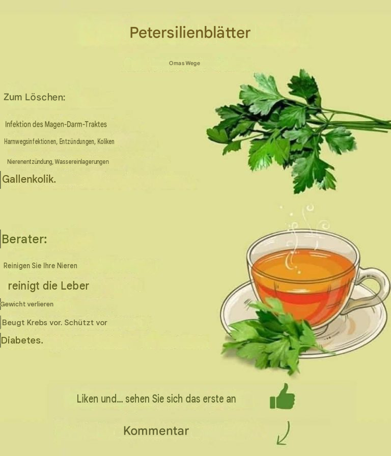 DAS PETERSILIE-WUNDER: LESEN SIE DAS REZEPT UND NEHMEN SIE AN DER 10-KILO-IN-3-TAGE-CHALLENGE TEIL