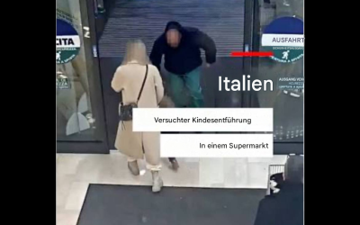 📍Italien: Der versuchte Entführungsversuch eines Kindes in einem Supermarkt schockiert die Öffentlichkeit.