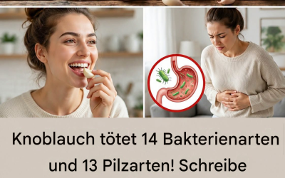 Knoblauch: Das natürliche Antibiotikum, das Infektionen bekämpft.