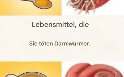 7 Lebensmittel, die Darmwürmer abtöten