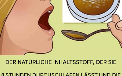 Ein Nektar, den wir alle zu Hause haben, dessen Vorteile wir aber nicht kennen: Schluss mit Schlaflosigkeit und Übergewicht!