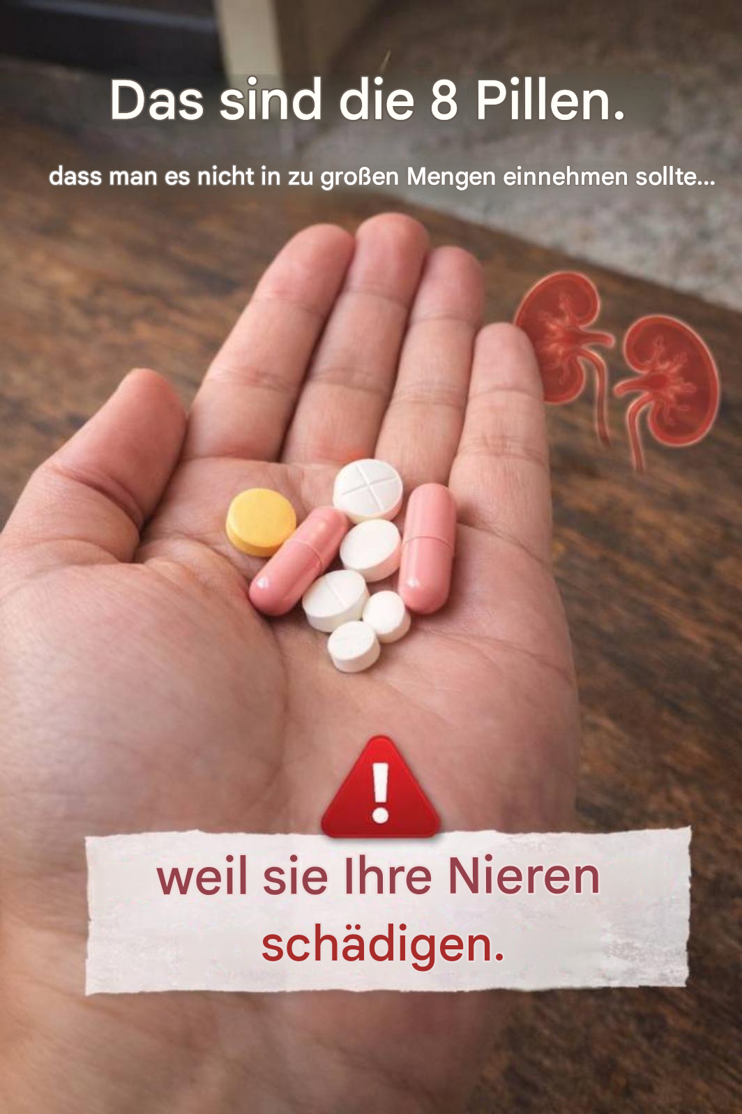 8 gängige Medikamente, deren übermäßige Einnahme zum Schutz Ihrer Nieren vermieden werden sollte.