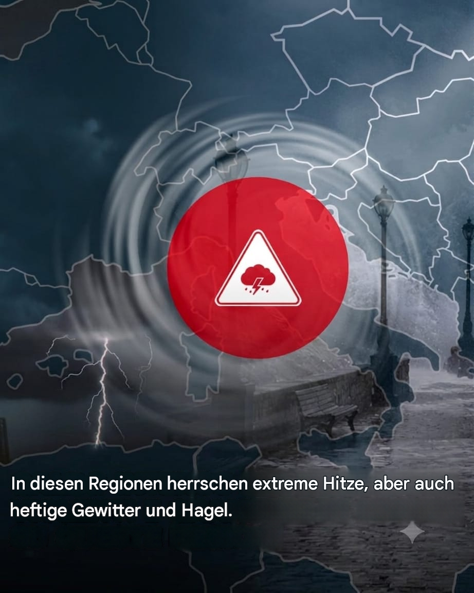 Wetter: Intensive Hitze, aber heftige Stürme und Hagel ziehen über diese Regionen hinweg.
