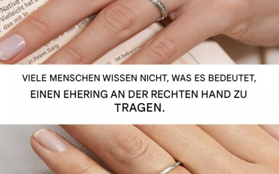 Das Tragen eines Eherings an der rechten Hand: Was bedeutet das?